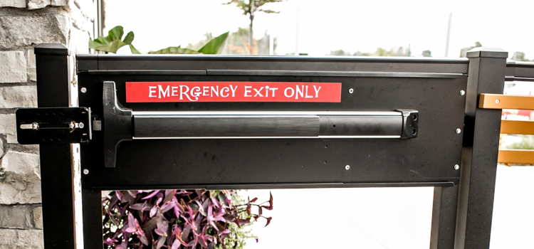 emergency push bar installation in Scotts Valley