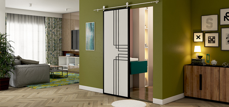 sliding bathroom door installation in Scotts Valley